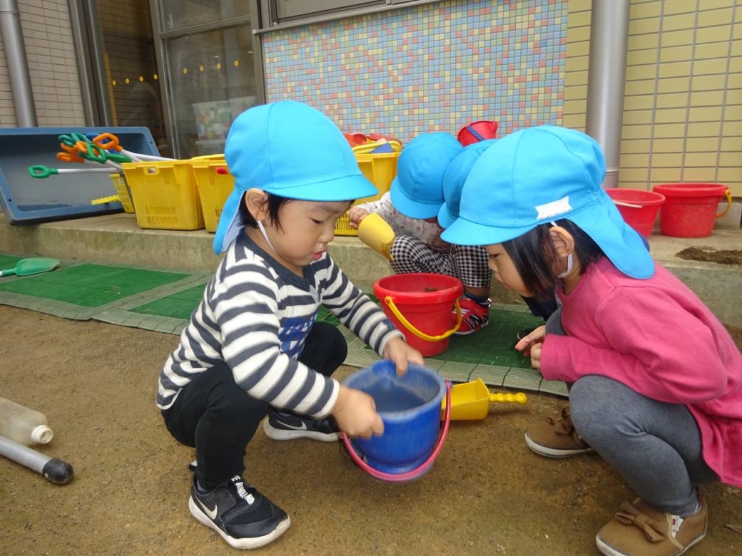 やっぱり虫探し楽しいね 聖徳幼稚園